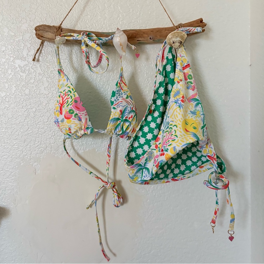 Roller Rabbit bikini bathingsuit palm tree beach